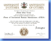 Michel Fortier University of Ottawa International MBA Diploma